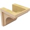 Ekena Millwork 7"W x 7"D x 7"H Wide Warren Rough Cedar Woodgrain TimberThane Corbel, Primed Tan CORUR07X07X07WARRCPR - alternate 2
